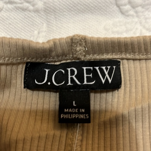 NWT jcrew khaki vintage rib tank top 1 sz med and 1 size large sold separately - Picture 4 of 5
